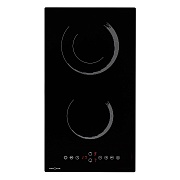 Поверхность электрическая KRONA ORSA 30 BL (Черный  / 2 конфорки / 1,2 кВт / 1,2 кВт / стеклокерамика / STOP&GO / 3,2 кВт) чёрный