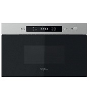 Микроволновая печь встраиваемая Whirlpool MBNA900X (Нерж. сталь + чёрное стекло / 22 литр / ширина - 59,5 см / 750 Вт / JetDefrost 3D) Чёрный/нержавейка