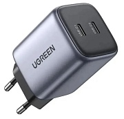 Сетевое зарядное устройство Ugreen CD294 (90573) (Type-C/3A/45W/быстрая зарядка/серое) Серый