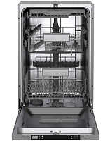 Машина посудомоечная встраиваемая 45 см Ascoli A45DWFIA1151G (11 комплектов / 3 полки / расход воды - 9 л / Луч на полу / А++) Серый