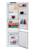 Холодильник встраиваемый Beko BCNA275E3S (HarvestFresh / Объем - 275 л / Высота - 177.5 см / Слайдерное крепление фасадов / A+ / Белый / NoFrost) Белый