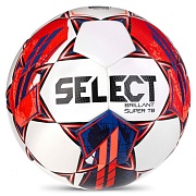 Мяч футбольный Select Brillant Super TB 5 FIFA Quality Pro v23 (размер 5) Белый, красный