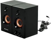 Колонки 2.0 Defender Aurora S20 / 20W / питание 220В / Чёрный / корпус - дерево Чёрный