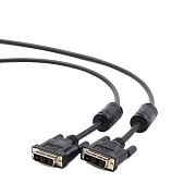 Кабель DVI-D - DVI-D Dual Link GEMBIRD (CC-DVI2-BK-6), вилка-вилка, длина - 1.8 метра Чёрный