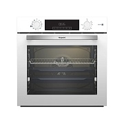 Духовой шкаф с добавлением пара Hotpoint HSTF 1231 JSAH WHG (72 л / до 280°C / Белый, стекло / Катализ / Гриль / Телескоп. направляющие (x1) / А+) белый