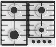 Поверхность газовая Gorenje GT642SYW (Simplicity 2.1 / белый / закаленное стекло / чугун) белый
