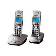 Телефон Panasonic KX-TG2512RUN 2 трубки платиновый 