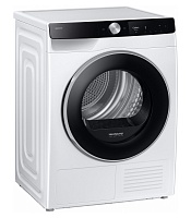 Сушильная машина с тепловым насосом Samsung DV90T6240LK/S7 (65см / 9кг / OptimalDry / AI Control / Wi-Fi) Чёрный Белый