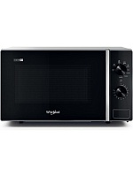 Микроволновая печь Whirlpool MWP 103 SB (20 л, 700 Вт, переключатели поворотный механизм, гриль, серебристый/черный) серебристый