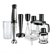 Блендер Braun Multiquick 7 MQ7087X (850 Вт/ скоростей 10/ турборежим/ венчик, измельчитель, комбайн, пюре, стакан) Чёрный