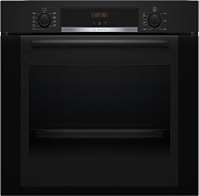 Духовой шкаф Bosch HBA334EB3 (Serie4 / 71 л / до 275 °C / Чёрное стекло / Гриль / Телескоп. напр. (x1) / EcoClean Direct (задняя стенка) / A+) чёрный