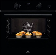 Духовой шкаф Electrolux EOD6F77WZ (SteamBake 600 / 72 л / до 300°C / Чёрное стекло / Катализ / телескоп. напр. (x1)) чёрный