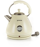 Чайник Gorenje K17CLI (2200 Вт / 1.7л / металл / бежевый) Бежевый