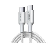Кабель Ugreen L501 Type-С - Type-С, 2м, (60W), Титановый (65248) Титановый