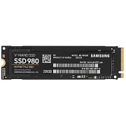 SSD M.2 накопитель 250 ГБ Samsung 980 NVMe PCI-E 3.0 x4, TLC, R2900/W1300 МБ/с, 2280, 150 TBW (MZ-V8V250BW) 