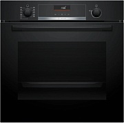 Духовой шкаф Bosch HBG536EB4 (Serie6 / 71 л / до 275 °C / чёрное стекло / Гриль / Телескоп. напр. (x1) / EcoClean Direct задняя стенка / SoftClose /A) Чёрный