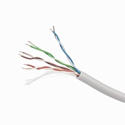 Витая пара Gembird UTP, CAT 5E, медь, 24AWG, 4 пары, бухта 305м, PVC, серый (UPC-5004E-SO) 