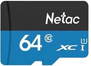 Память micro Secure Digital Card  64Gb class10 Netac / c адаптером SD /NT02P500STN-064G-R/ 