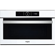 Микроволновая печь встраиваемая Whirlpool AMW 730/WH (Белое стекло / 31 литр / ширина - 59,5 см / 1000 Вт / Гриль 800 Вт / JetDefrost 3D) Белый