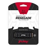 Жесткий диск SSD M.2 2TB Kingston  FURY Renegade  PCIe 4 x4 R7300/W7000Mb/s SFYRD/2000G 2000 TBW 