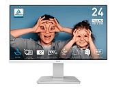 Монитор 24" MSI PRO MP2412W White VA/1920x1080/1 мс/250 кд/м2/HDMI/DP/100 Гц чёрный