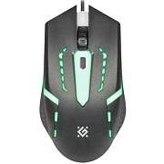 Проводная мышь Defender Flash MB-600L, (Проводная 1.5м/1200 dpi), Черная 