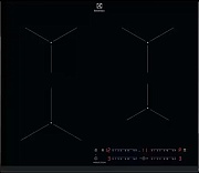 Поверхность индукционная Electrolux CIT61443 (Serie 500 / Черная / стеклокерамика / 4 конфорки(1.4/1.8/2.3/1.8кВт) / Booster / 7.2 кВт) чёрный