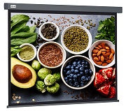 Экран Cactus 150x150см Wallscreen CS-PSW-150X150-SG 1:1 настенно-потолочный рулонный серый 