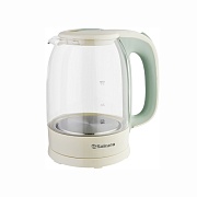 DSP Чайник Sakura SA-2740GR (2200 Вт / 1,7 л / стекло / фисташковый/бежевый) 