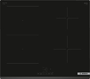 Поверхность индукционная Bosch PVS63KBB5E (Serie4 / Чёрная стеклокерамика / 4 конфорки / QuickStart/PowerBoost/ReStart /CombiZone / Таймер / 6,9 кВт) чёрный