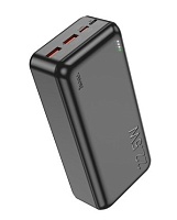 Портативная батарея Hoco J101B (Smart charge/ LED индикатор) 30000мАч, чёрная Чёрный