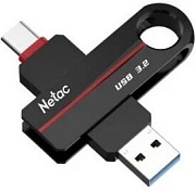 Память USB3.2+TypeC Dual Flash Drive  256Gb Netac US18 /NT03US18-256G-32BK/ серый