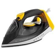 Утюг Brayer BR4003GY серый/жёлтый (2400 Вт/ подошва - керамика / паровой удар - 140 г/мин/ 1,9 м/ автоотключение) 