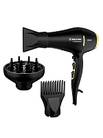 Фен Brayer BR3010 (полноразмерный / 2200 Вт / 3 режима / холодный воздух / шнур - 1.85 м / AC мотор / диффузор) Чёрный