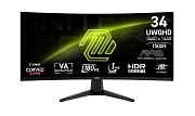 Монитор 34" MSI MAG 346CQ Curved VA/3440x1440/1мс/300кд/м2/ DP/HDMI/USB-C/180 гц чёрный