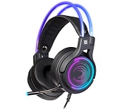 Проводные игровые наушники Defender Cosmo Pro, (объемный звук 7.1, провод 2,1 м), Черные чёрный