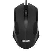 Мышь ExeGate Professional Standard SH-9025S (USB, оптическая, 1000dpi, 3 кнопки и колесо прокрутки, длина кабеля 1.7м, черная) 