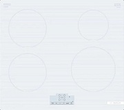 Поверхность индукционная Bosch PUE612BB1J (Serie4 / белый / стеклокерамика / TouchSelect / QuickStart / PowerBoost / 3 кВт) белый