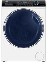 Стирально-сушильная машина Haier HWD80-BP14979 (53,5см / 8/5кг / 1400об / пар / Инверторный Двигатель / Серебро) белый