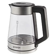 Чайник Gorenje K17TRG (2200Вт / 1,7л / стекло/металл) серебристый
