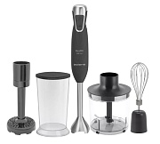 Блендер Polaris PHB 1283 (1300 Вт / скоростей 2 / турборежим / венчик, измельчитель, стакан, пюре) чёрный