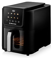 Аэрогриль Brayer BR2041 (1500 Вт, 5 л, упр. - сенсорное, программ - 8, таймер на - 60 мин) чёрный