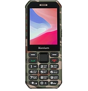 Телефон мобильный Xenium X300, зеленый камуфляж Чёрный
