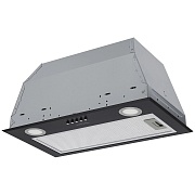 Вытяжка полновстраиваемая KRONA ADEL 600 BLACK PB (780 м³/ч / 65 Вт / LED освещение 2x1,5 Вт/ ширина - 52.5 см / чёрная) Чёрный