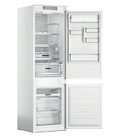 Холодильник встраиваемый Whirlpool WHC18 T574 P (Объем - 250 л / Высота - 177 см / Слайдерное крепление фасадов / A+++ / Белый / Total NoFrost) белый