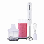 Блендер Sakura SA-6263SW (600 Вт/ скоростей 2/ турборежим/ венчик, измельчитель, стакан) белый