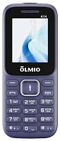 Телефон мобильный Olmio A14, синий синий