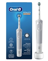 Зубная щетка электрическая Braun Oral-B Vitality 100 Easy Clean белая 
