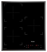 Поверхность индукционная Haier HHY-Y53NVB (Узкая, 45см / Черная стеклокерамика / 3 конфорки (1,5/1,5/2,0 кВт) / Boost / таймер / 6,1 кВт) чёрный