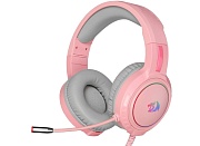 Проводные игровые наушники Redragon Mento RGB, (кабель 1.8 м), Розовые розовый